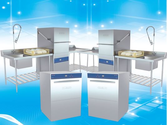 China Große Kapazitäts-Hauben-Art Spülmaschine mit Digital-Temperaturbegrenzer fournisseur