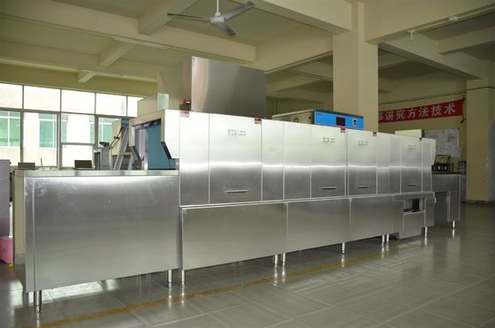 China Edelstahl-Flug-Art Spülmaschine 35KW/71KW für Restaurants fournisseur