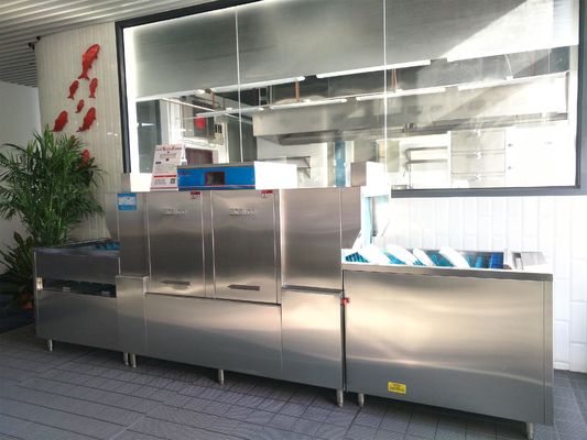 China Zufuhr der Restaurant-Küchen-Spülmaschinen-1600H 3900W 850D innerhalb ECO-L390P2 fournisseur