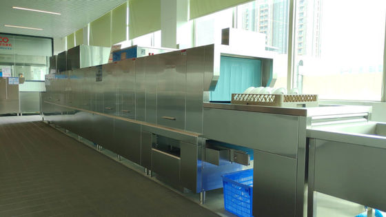 China Edelstahl-Flug-Art Spülmaschine für zentrale PC-Teller der Küchen-5000-8000 fournisseur